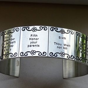 Unisex-Ten-Commandments-Polished-Stainless-Steel